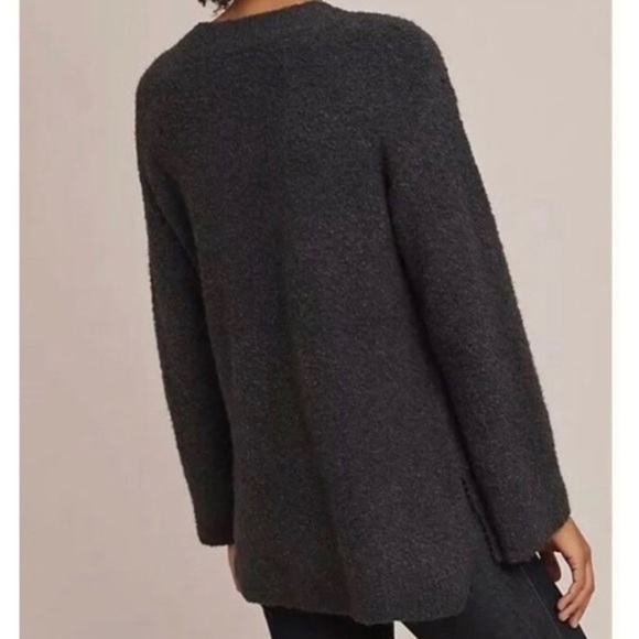 NWT Anthro Clayton Oversized Soft Nubby V-Neck Sweater - Picture 3 of 10